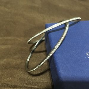 2 Swarovski Thin Bangles